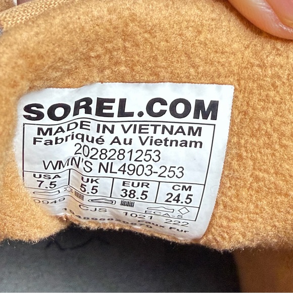 Sorel Kinetic Breakthru Caribou Boots Waterproof Insulated Women’s 7.5 - Picture 9 of 16